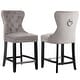 preview thumbnail 18 of 36, Carter 24" Wingback Tufted Nailhead Counter Stool (Set of 2)