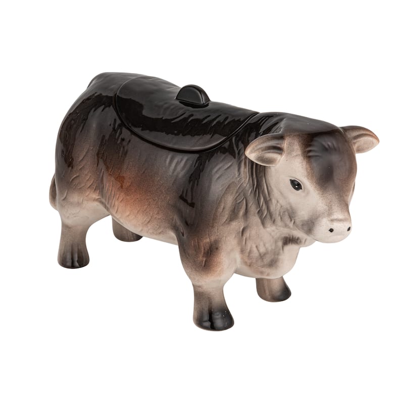 Vintage Ceramic Cow Shaped Cookie Jar