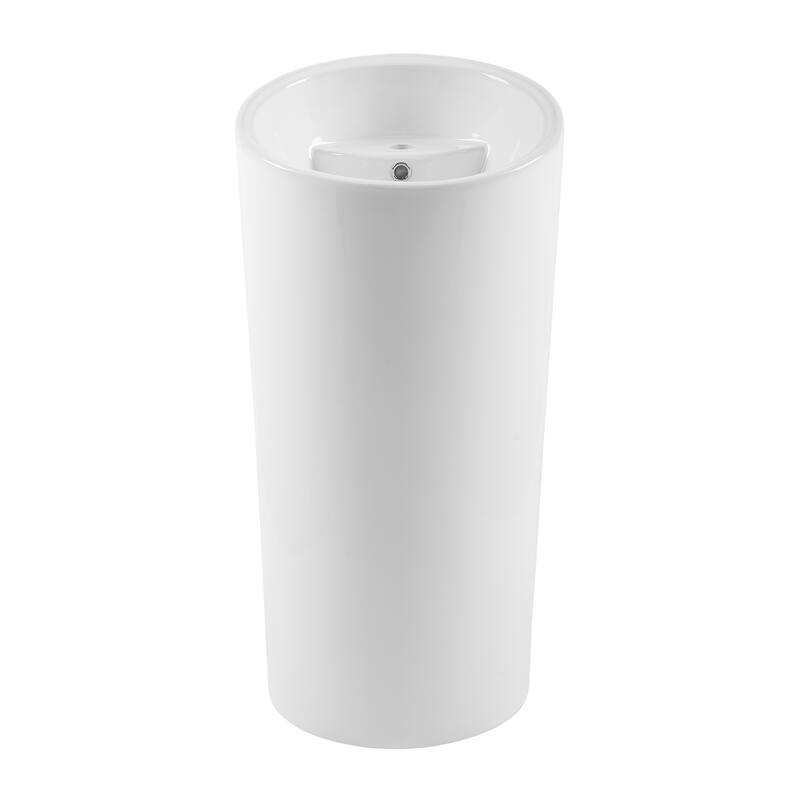St. Tropez One Piece Circular Pedestal Sink