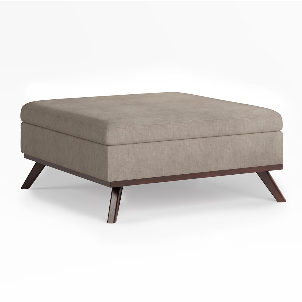 Modern Square Coffee Table Storage Ottoman
