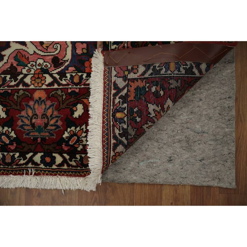 Hand Knotted Oriental 100% Wool Carpet Traditional Geometric Red Bakhtiari Area Rug - 12' 10'' X 9' 9''