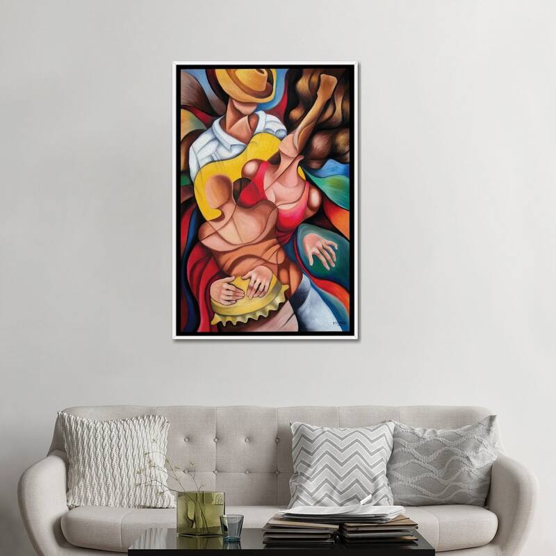 iCanvas "Bodies In Rumba" by Dixie Miguez Framed Canvas Print