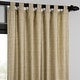 preview thumbnail 9 of 70, Exclusive Fabrics Raw Linen Weave Light Filtering Curtains for Bedroom & Living Room Curtains Pair - 2 Panel Drapes