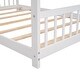 preview thumbnail 47 of 57, Roomfitters Twin Size House Bed with Wooden Frame, Modern Loft Design, Grey