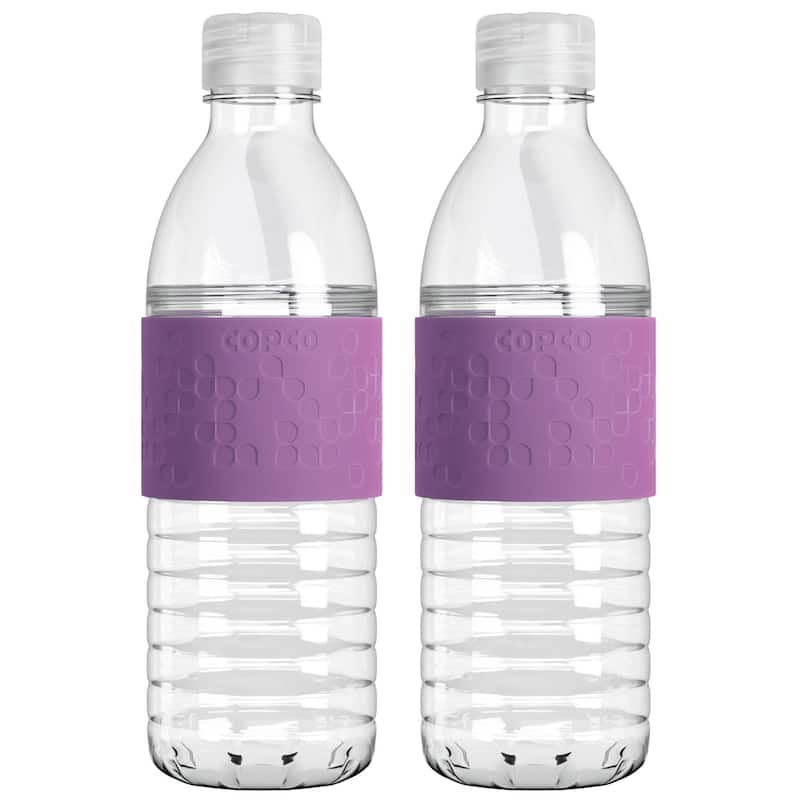 Copco 2 Pack Hydra Resuable Water Bottles - 16.9 oz each - Purple