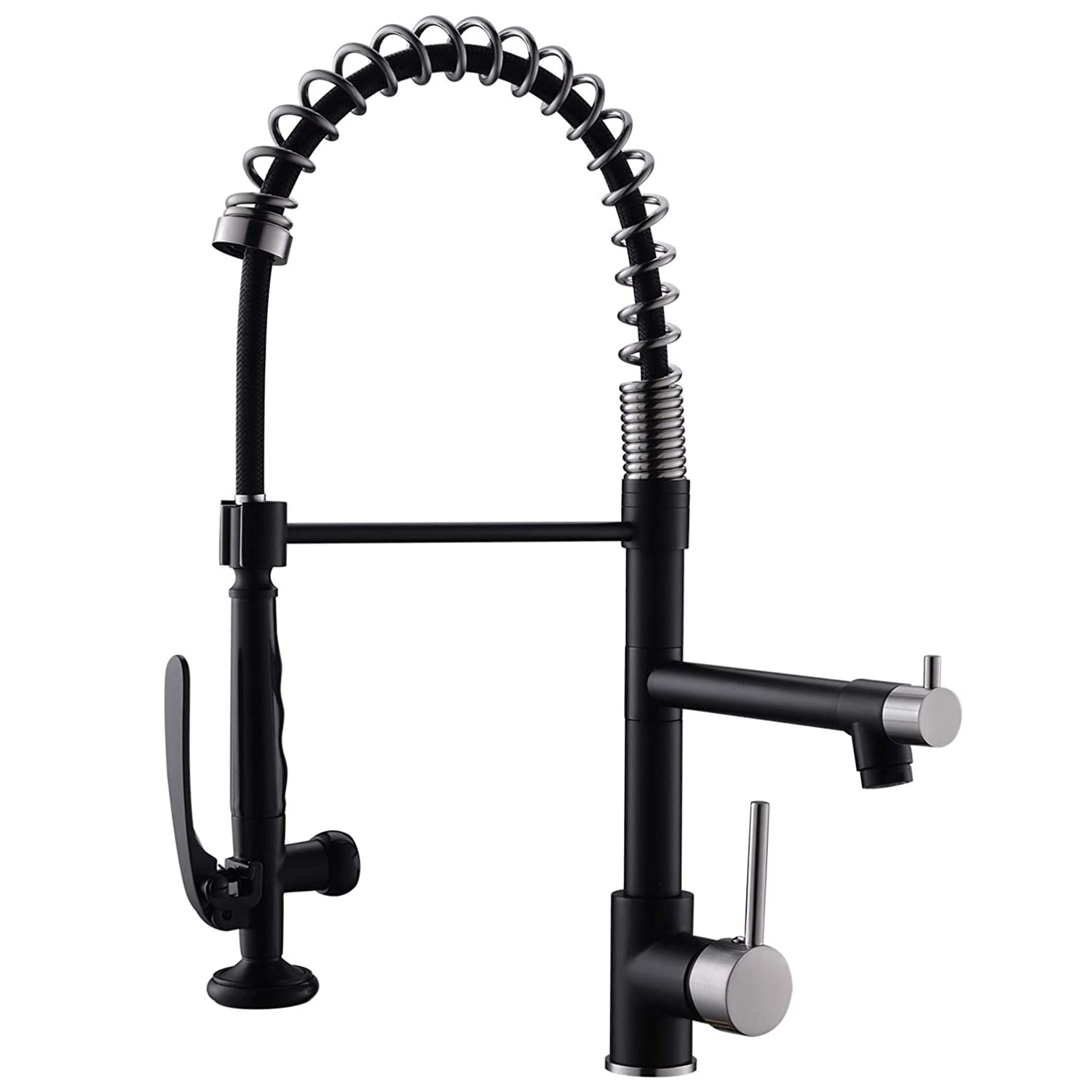 Pull Down Kitchen Faucet with Sprayer Matte Black Kitchen Sink Faucets