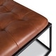 preview thumbnail 18 of 31, EdgeMod Chic Modern Genuine Leather Upholstered Curio Ottoman Bench