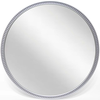 Charme 22 inch Durable Resin Decorative Silver Round Wall Mirror - 22 x ...