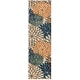 preview thumbnail 56 of 112, Nourison Aloha Floral Modern, Indoor/Outdoor Area Rug 2' x 6' - Blue/Green