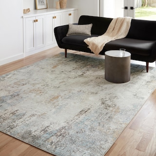 Alexander Home Alpine Distressed Modern Abstract Area Rug