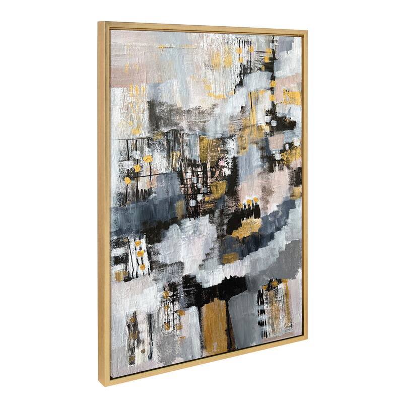Kate and Laurel Sylvie The Industrial Revolution Canvas by Leah Nadeau - 23x33 - Yellow