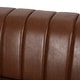 preview thumbnail 34 of 38, Drury Channel Stitch Faux Leather Sofa with Nailhead Trim by Christopher Knight Home - 83.00" L x 32.50" W x 27.00" H