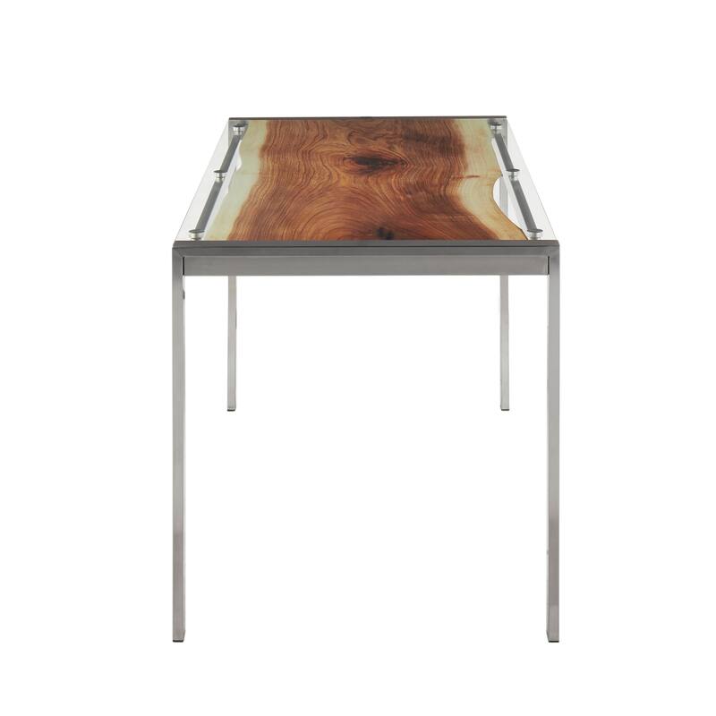 Carbon Loft Yadriel Live Edge Print Dining Table