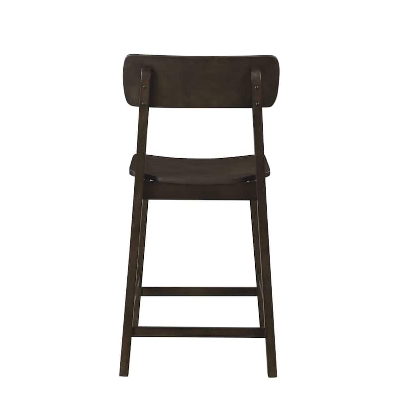 Rustic 24-inch Torino Wood Counter Stool