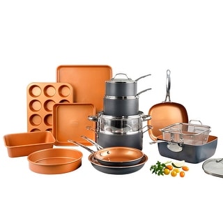 Gotham Steel 20-piece Complete Kitchen Cookware and Bakeware Set (Copper - 20 Piece)