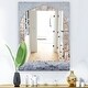 preview thumbnail 7 of 5, Designart 'Stone Door' Traditional Mirror - Printed Wall Mirror 23.7 in. wide x 31.5 in. high