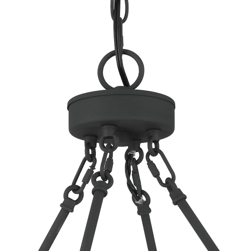 47In Farmhouse 16-light Large Round Wagon Wheel Candle Chandelier - 47'' D X 140'' H