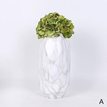 Shop Floralgoods Green Cymbidium Orchid Hydrangea In Marble