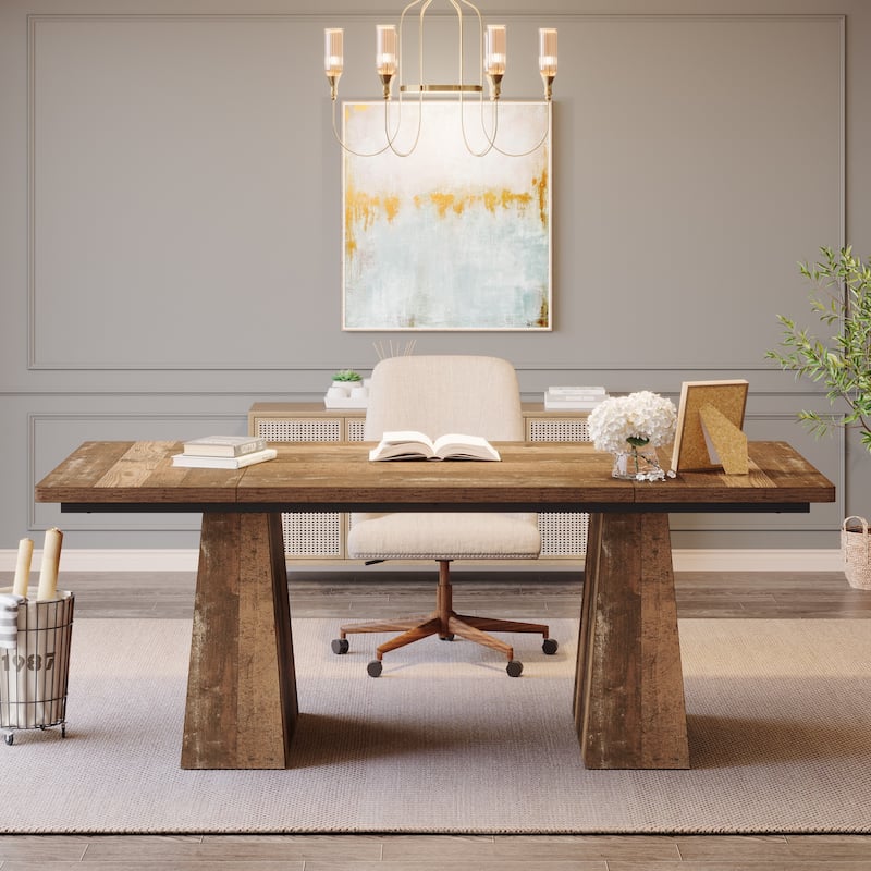 63 Inches Modern Executive Computer Desk