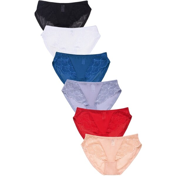 6 PAIRS Mamia Women's Intimate Sets Lace Bikini Style LP9069LK. Opens flyout.