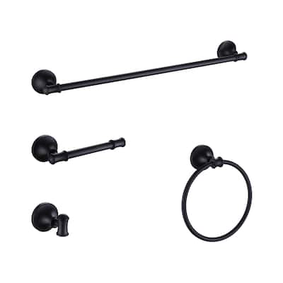 4 Piece Bathroom Hardware Set Wall Mount Modern Bathroom Towel Holder Bar Set 304 Stainless Steel Bath Fixtures Accessories Set