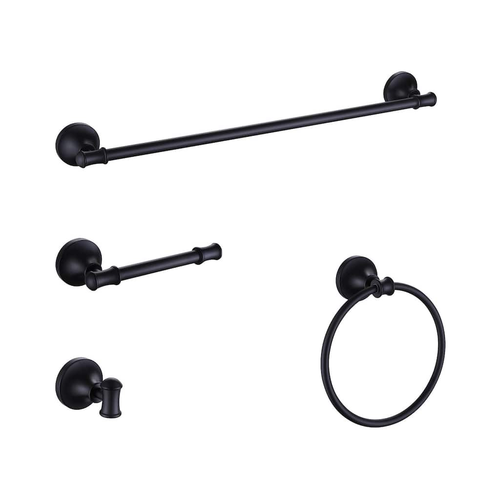 4 Piece Bathroom Hardware Set Wall Mount Modern Bathroom Towel Holder Bar Set 304 Stainless Steel Bath Fixtures Accessories Set