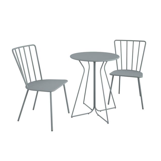 The Novogratz Poolside Collection Heidi 3 Piece Outdoor Bistro Set 3 Piece