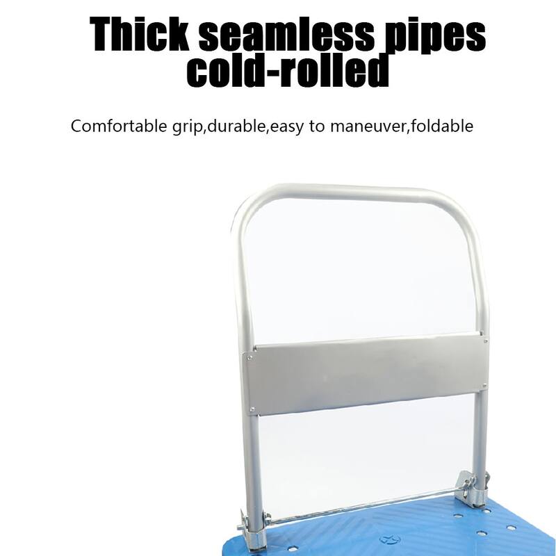 Hand Truck Platform Cart With 330lb Weight Capacity, Foldable Dolly