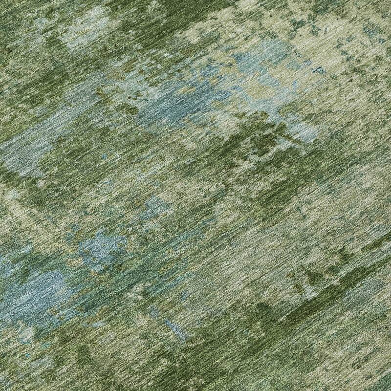 Machine Washable Indoor/ Outdoor Modern Solid Chantille Rug