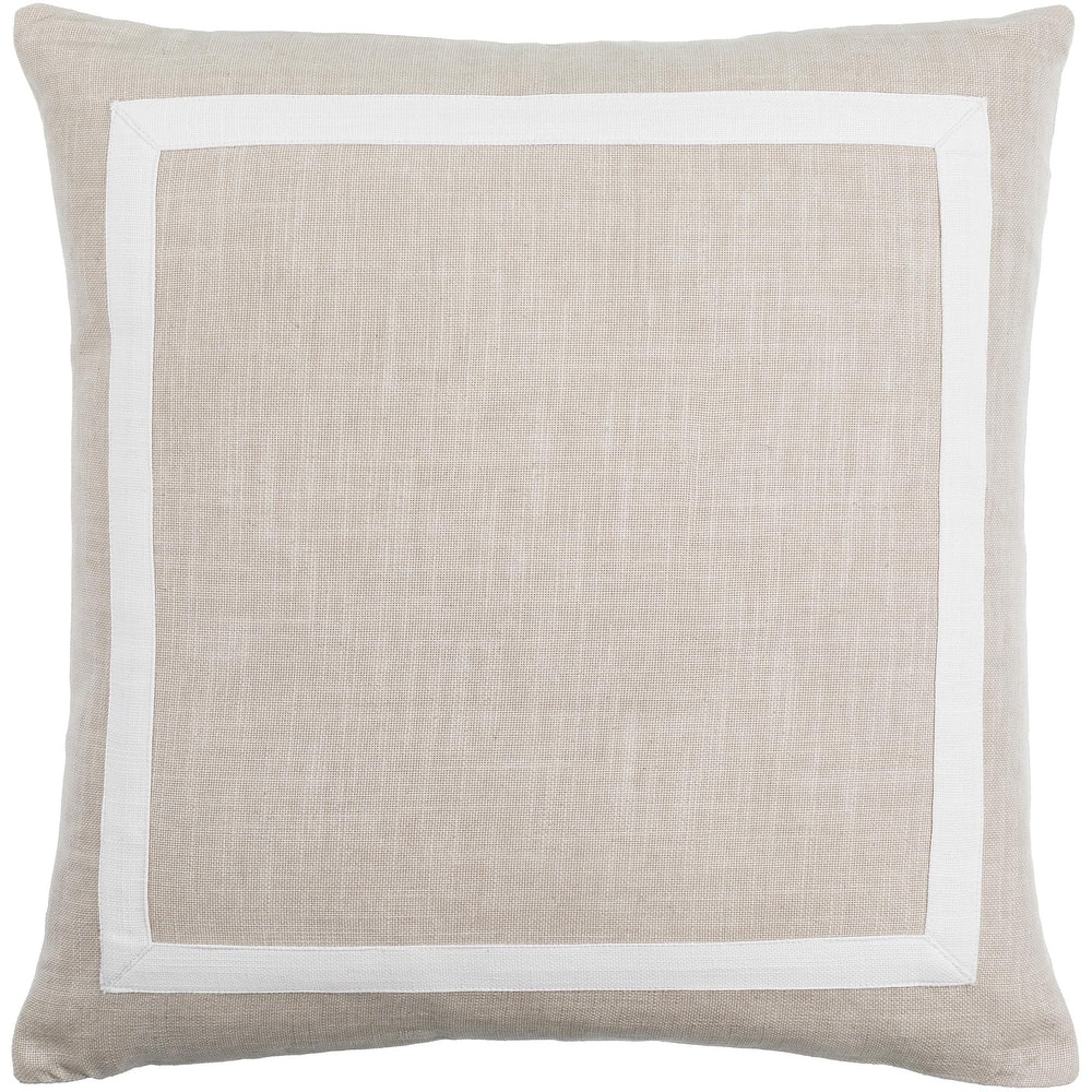 Shaina Farmhouse Border Accent Pillow