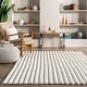 preview thumbnail 8 of 22, Nuloom Kai SuperiorWash Stripe Faux Rabbit Machine Washable Area Rug
