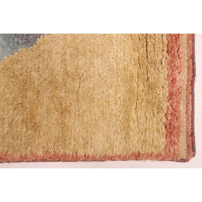 ECARPETGALLERY Hand-knotted Pak Finest Marrakesh Dark Grey, Light Gold Wool Rug - 8'2 x 9'11