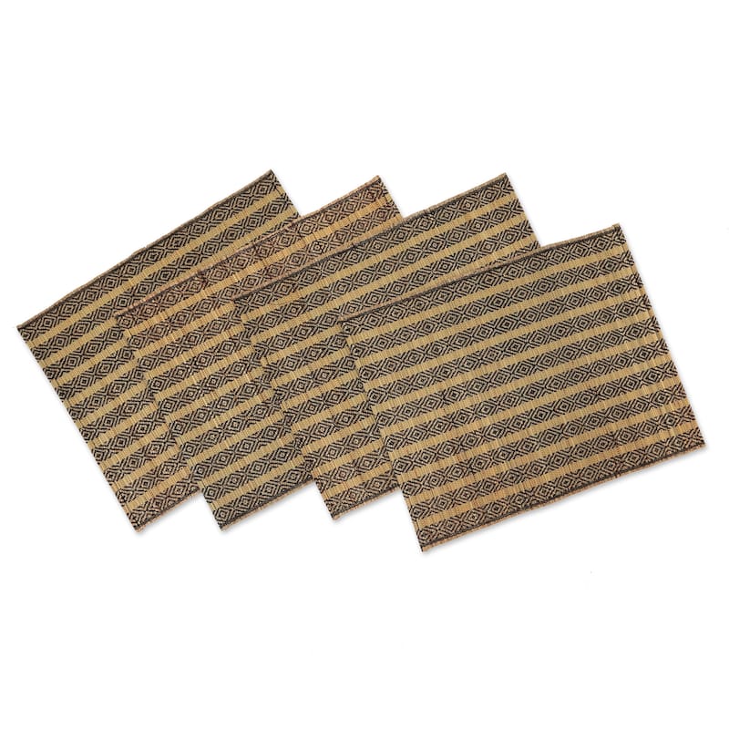Novica Handmade Songket Bali Cotton Blend Table Runner And Placemats (Set Of 5)