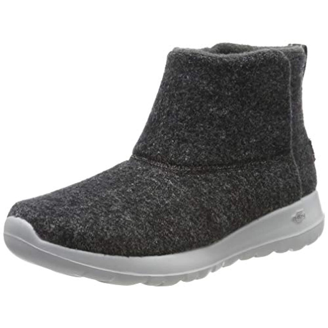 gray skechers boots