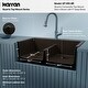 preview thumbnail 20 of 53, Karran Top Mount Double Equal Bowl Quartz Kitchen Sink - 33" x 22" x 9" - 33" x 22" x 9"
