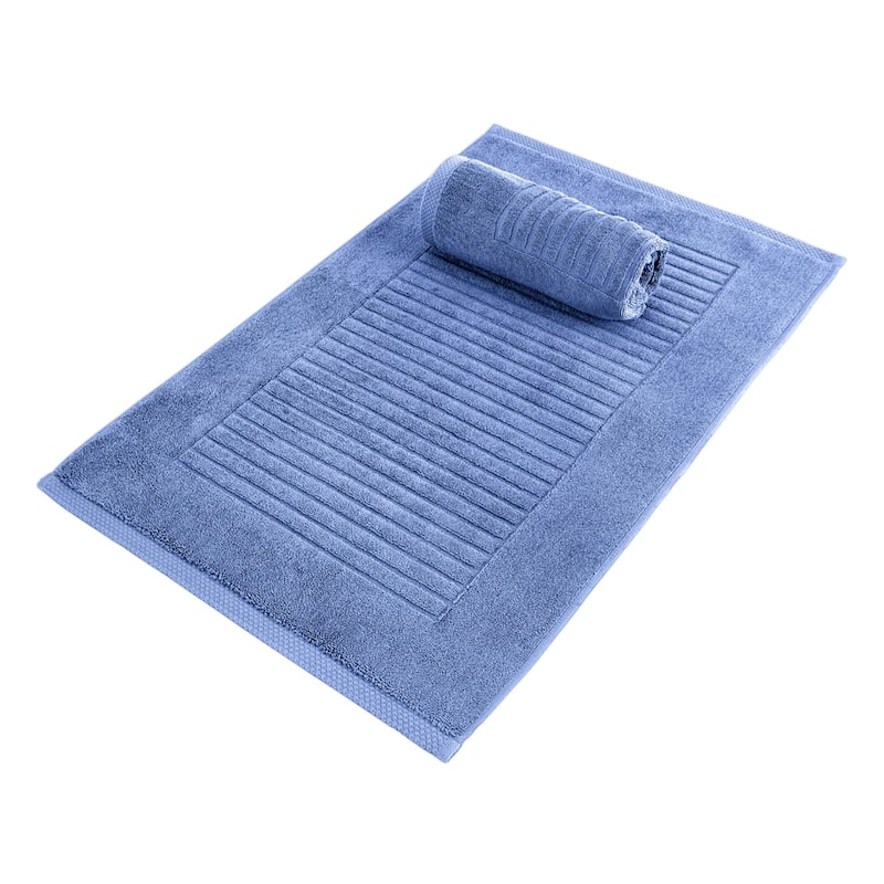 Brampton Plush Absorbent Non-Slip Cotton Bath Mat Set of 2