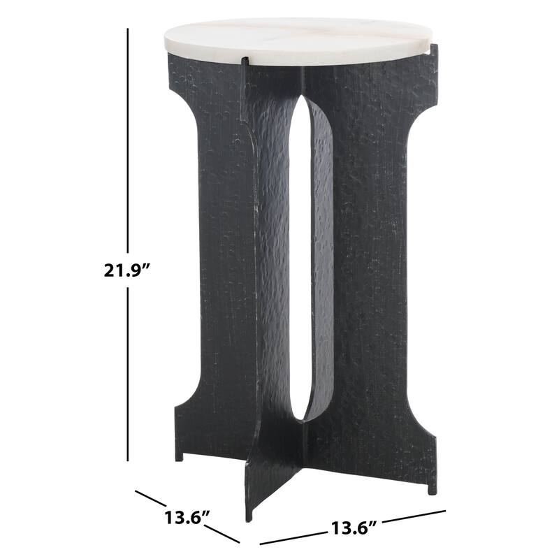 SAFAVIEH COUTURE Tayanna Metal Accent Table - 14"W x 14"D x 22"H