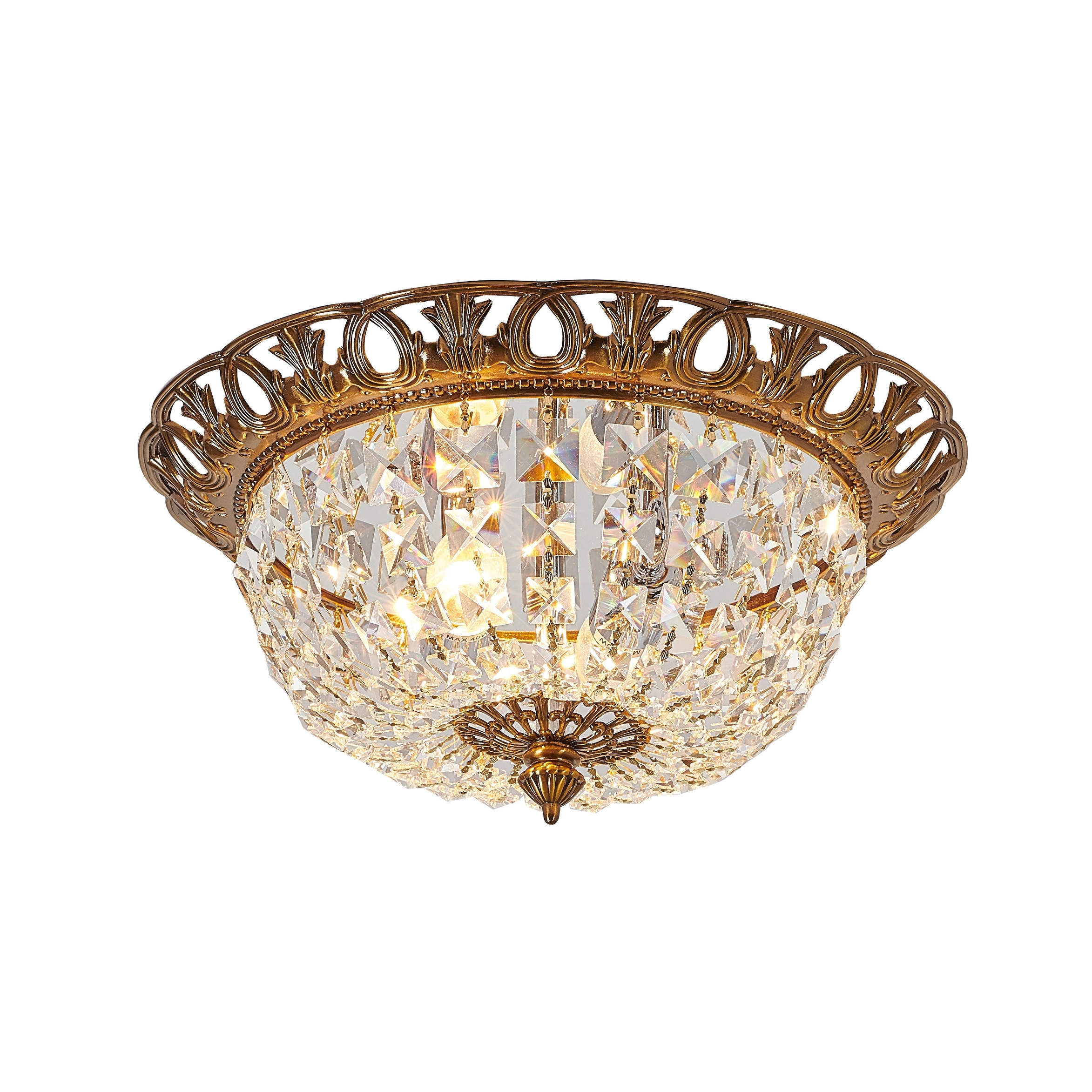 fashion online store Brass Stainless Steel Flush Mount With Clear