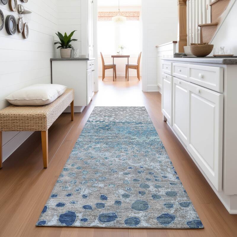 Premium Washable Super Soft Modern Chic Mayfield Rug - Gray - 2'3" x 7'6"