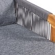 preview thumbnail 5 of 8, Porto 3-Piece Modern Bohemian Roped Acacia Wood Conversation Outdoor Patio Set with Cushions, by JONATHAN Y