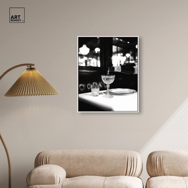 Sparkling in Monochrome II Canvas by Art Remedy