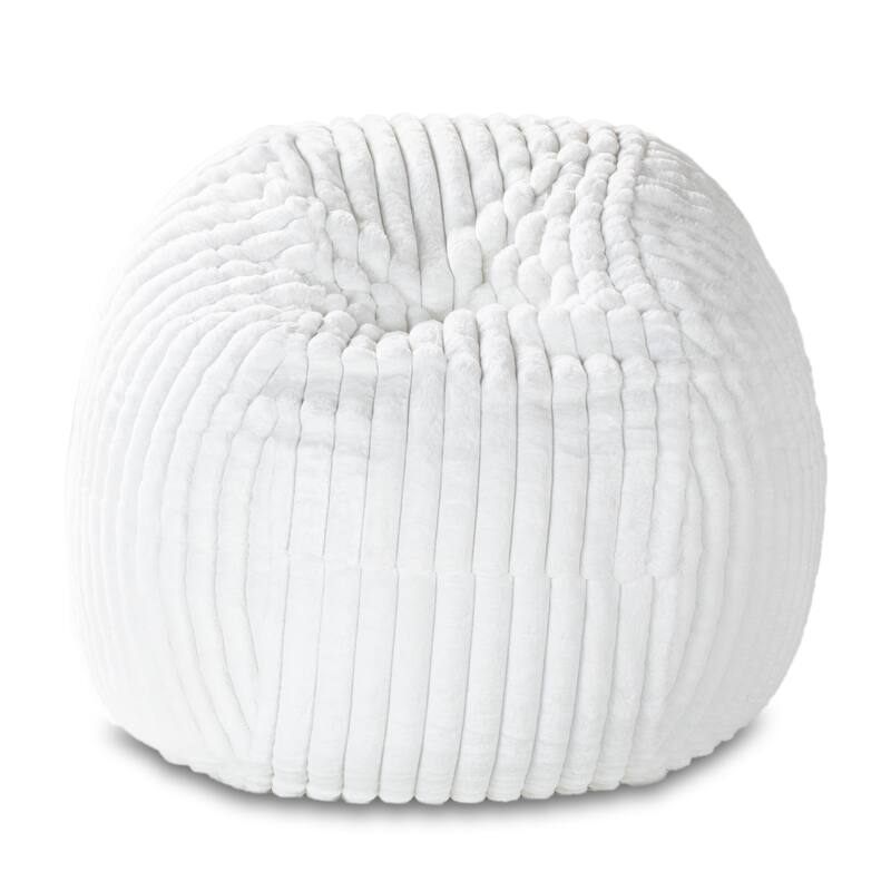 Jaxx Saxx 5 Foot Large Bean Bag Chair w/ Removable Cover for Adults, Mondo Fur