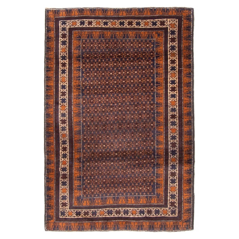 Teimani Navy Rug 2'9" x 4'4" - 2'9 x 4'4 - Dark Navy - 2'9 x 4'4