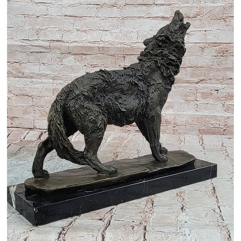 Hot Cast Werewolf Wolf Bronze Sculpture Figurine Figure Art Deco Statue Large