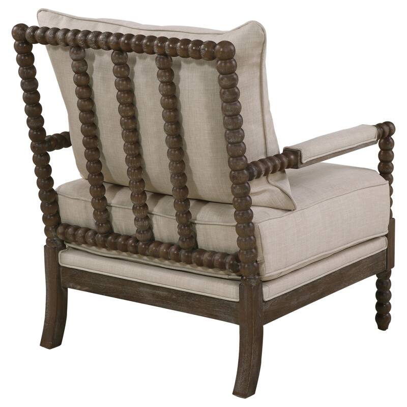 Blanchett Upholstered Bobbin Accent Chair