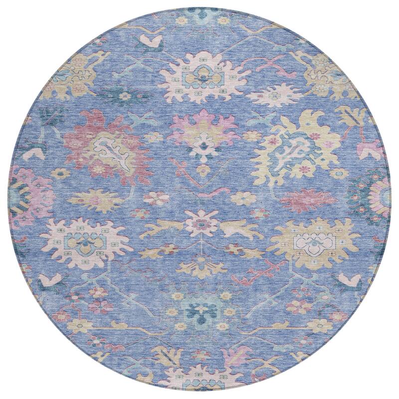 HomeRoots Floral Transitional Rectangle Outdoor Rug