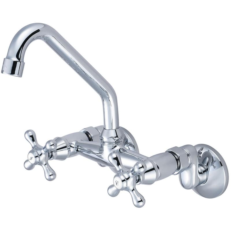 Pioneer Faucets Premium 1.5 GPM Wall Mounted Kitchen Faucet with - Polished Chrome