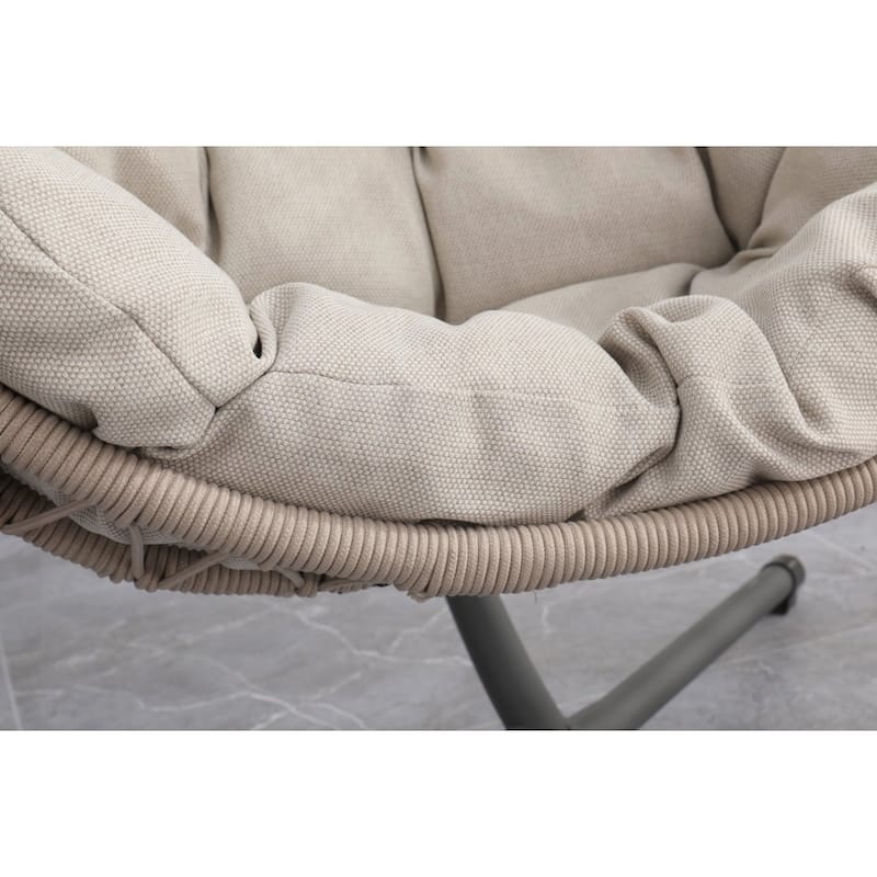 Outdoor Egg-shaped Hanging Chair with Stand