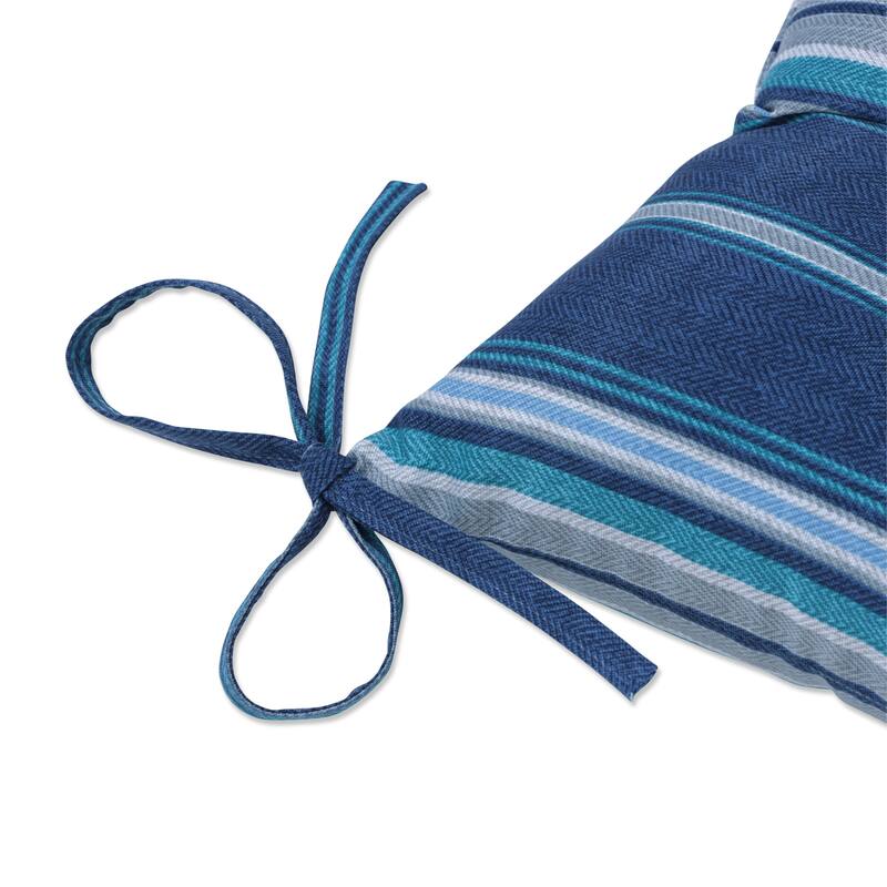 Pillow Perfect Outdoor Terrace Caribe Tufted Seat Cushions - 18.5 X 19 X 5 - 18.5 X 19 X 5