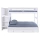 preview thumbnail 5 of 8, OS Home and Office Furniture Solid Pine Mission Staircase Twin over Full Bunk Bed with Seven Drawers in Casual White